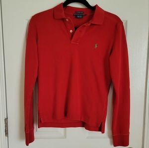 Ralph Lauren red skinny polo shirt